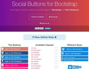 Bootstrap CSS for Social Buttons